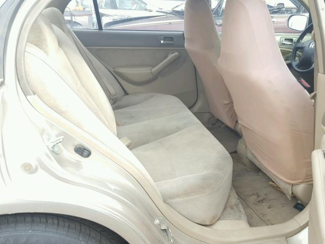 1HGES26732L036848 - 2002 HONDA CIVIC EX TAN photo 6