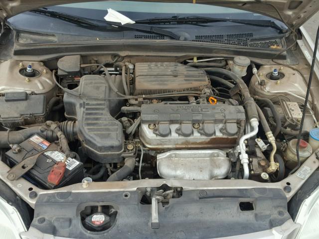 1HGES26732L036848 - 2002 HONDA CIVIC EX თაფლისფერი ფოტო 7