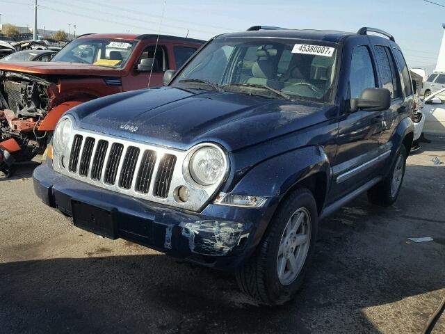 1J4GK58K55W539790 - 2005 JEEP LIBERTY LI BLUE photo 2