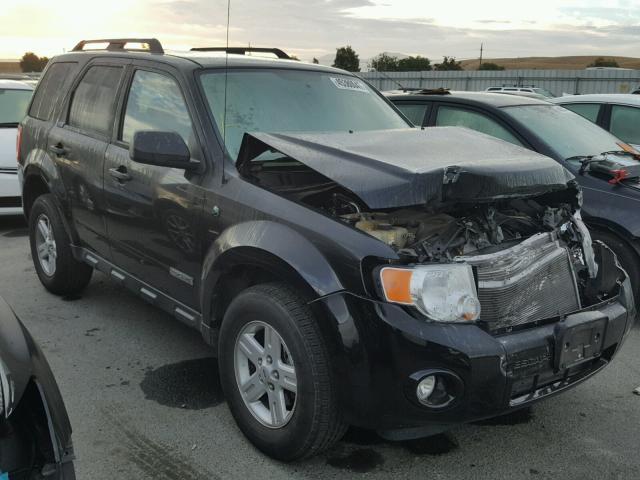 1FMCU49H08KB83316 - 2008 FORD ESCAPE HEV BLACK photo 1