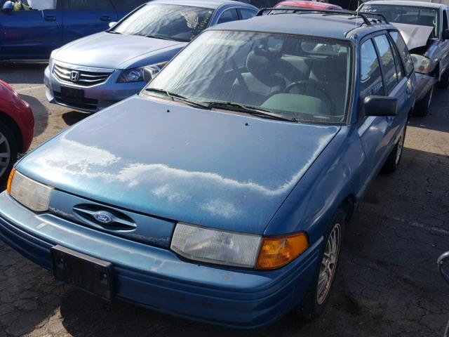 3FARP15J1RR157887 - 1994 FORD ESCORT LX GREEN photo 2