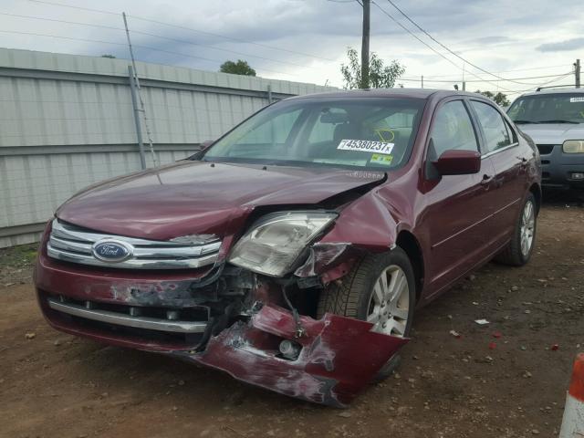 3FAFP08116R166805 - 2006 FORD FUSION SEL MAROON photo 2