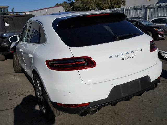 WP1AB2A50FLB58381 - 2015 PORSCHE MACAN S WHITE photo 3