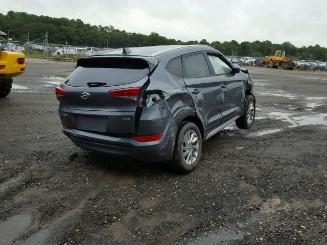 KM8J3CA41JU722307 - 2018 HYUNDAI TUCSON LIM GRAY photo 4