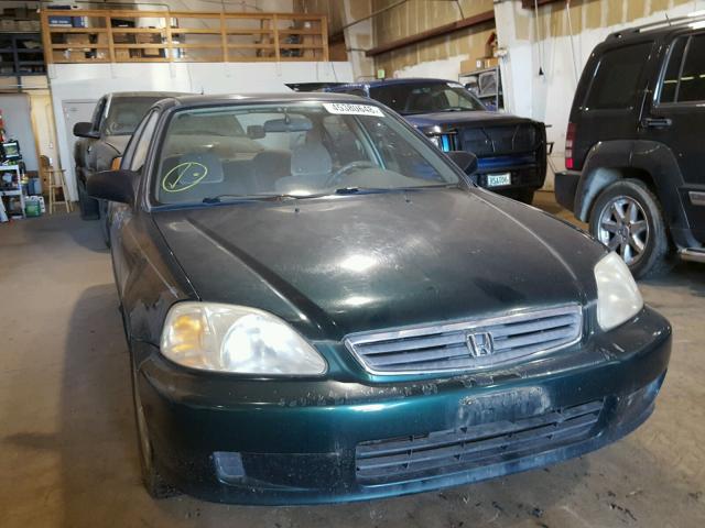 2HGEJ6614YH536397 - 2000 HONDA CIVIC BASE GREEN photo 1