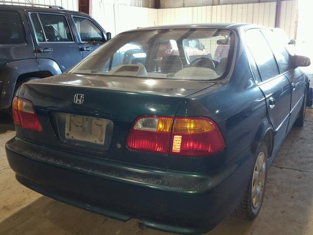2HGEJ6614YH536397 - 2000 HONDA CIVIC BASE GREEN photo 4
