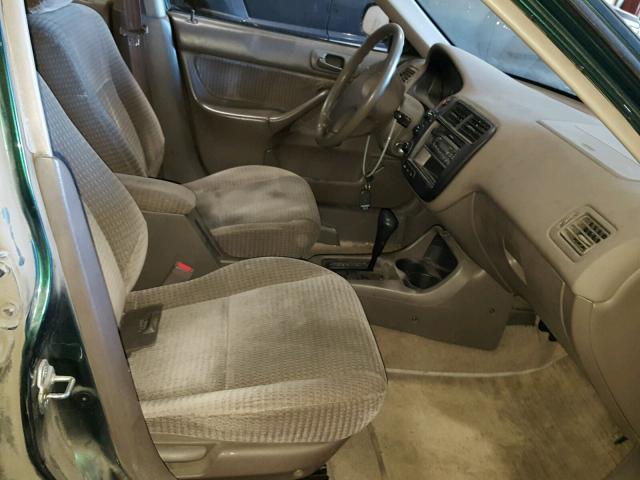 2HGEJ6614YH536397 - 2000 HONDA CIVIC BASE GREEN photo 5