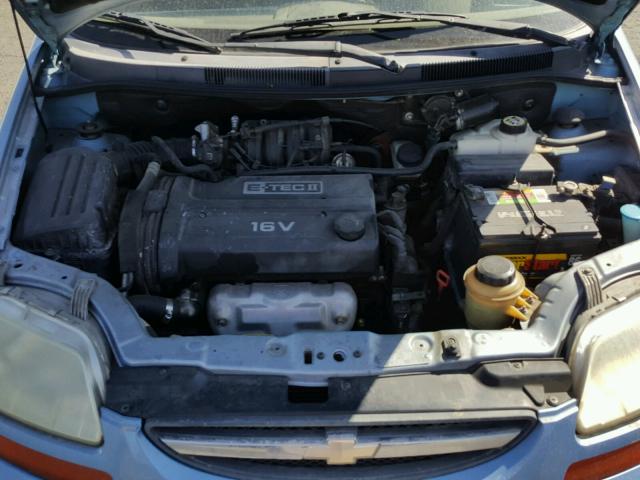 KL1TJ62684B159753 - 2004 CHEVROLET AVEO LS BLUE photo 7