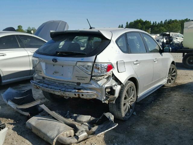 JF1GH7G61AG805711 - 2010 SUBARU IMPREZA WR SILVER photo 4