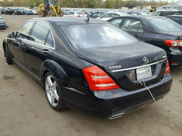 WDDNG8GB0BA363246 - 2011 MERCEDES-BENZ S 550 4MAT BLACK photo 3