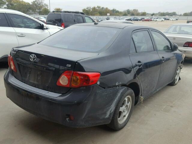 1NXBU40E49Z129442 - 2009 TOYOTA COROLLA BA BLACK photo 4