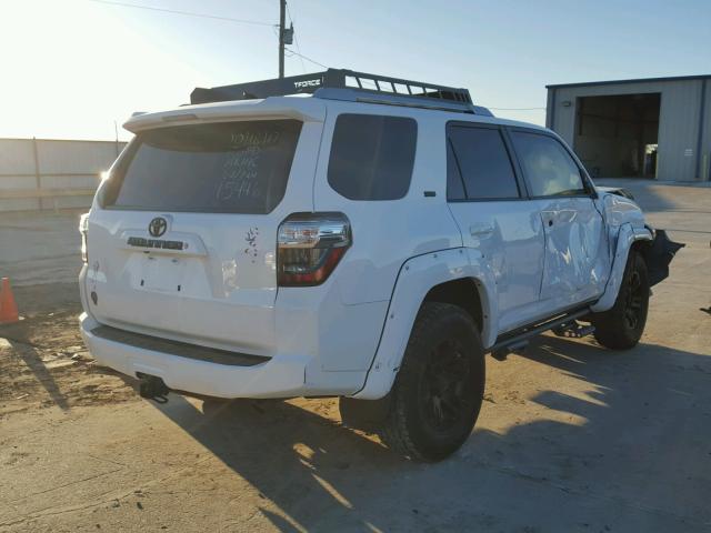 JTEBU5JR9G5360013 - 2016 TOYOTA 4RUNNER SR WHITE photo 4