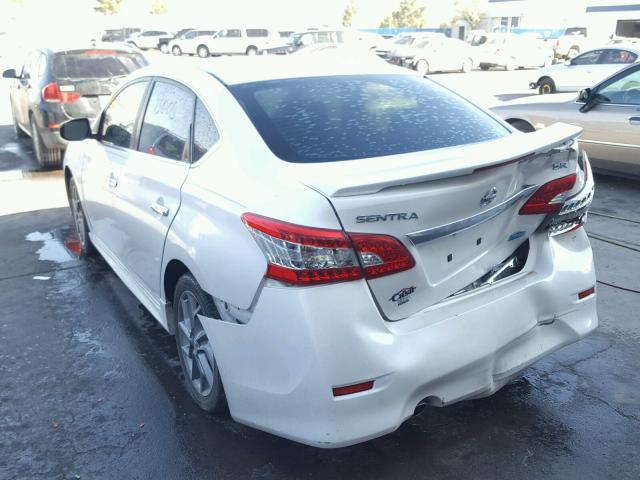 3N1AB7AP6DL685815 - 2013 NISSAN SENTRA S WHITE photo 3