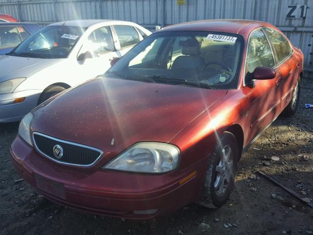 1MEHM55S61G647573 - 2001 MERCURY SABLE RED photo 2