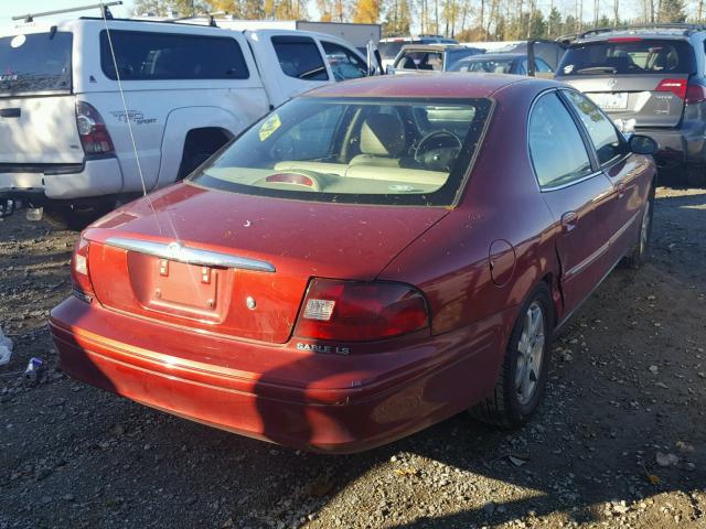 1MEHM55S61G647573 - 2001 MERCURY SABLE RED photo 4