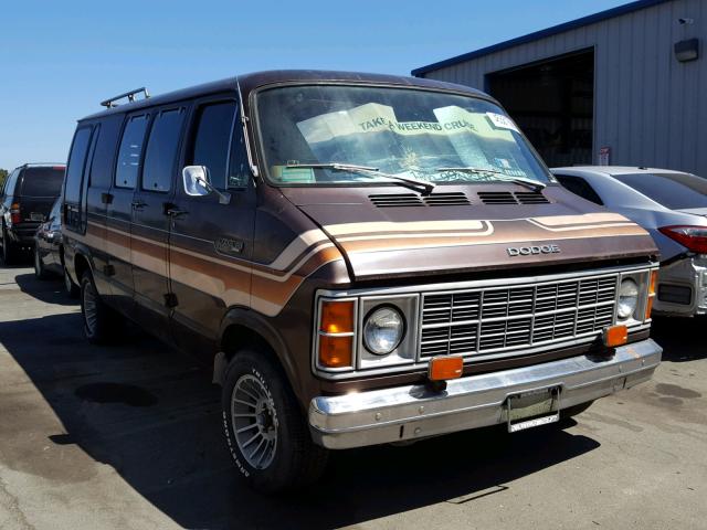 B21JT9X120322 - 1979 DODGE VAN BROWN photo 1