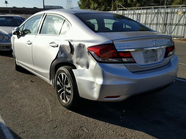 19XFB2F83EE233883 - 2014 HONDA CIVIC EX SILVER photo 3