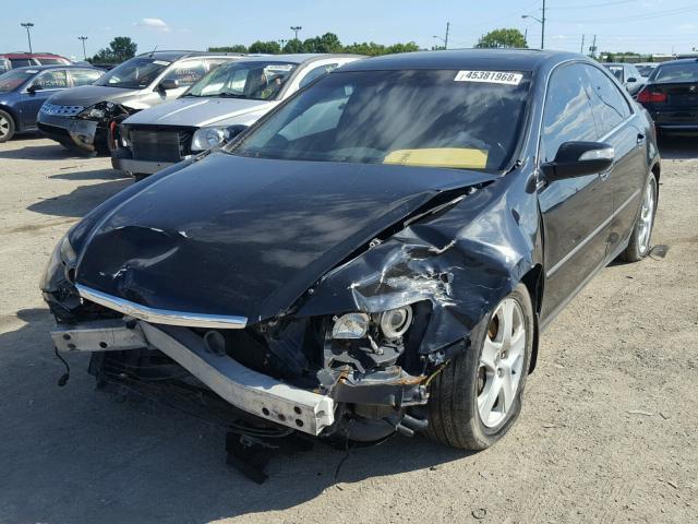 JH4KB165X5C003147 - 2005 ACURA RL BLACK photo 2