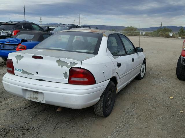 1B3ES47C8TD660146 - 1996 DODGE NEON HIGHL WHITE photo 4