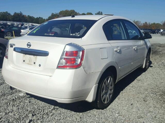 3N1AB6AP1AL668099 - 2010 NISSAN SENTRA WHITE photo 4