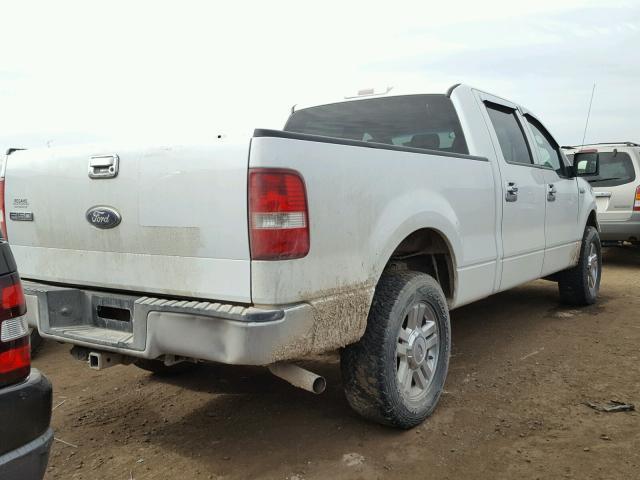 1FTPW14V88FA94520 - 2008 FORD F150 SUPER WHITE photo 4