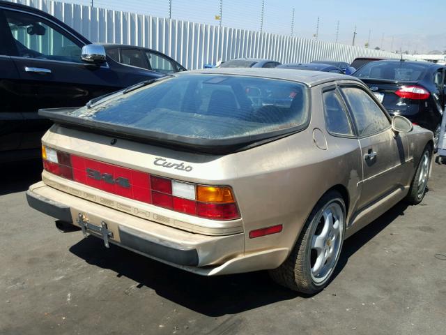 WP0AA0947FN456287 - 1985 PORSCHE 944 BEIGE photo 4