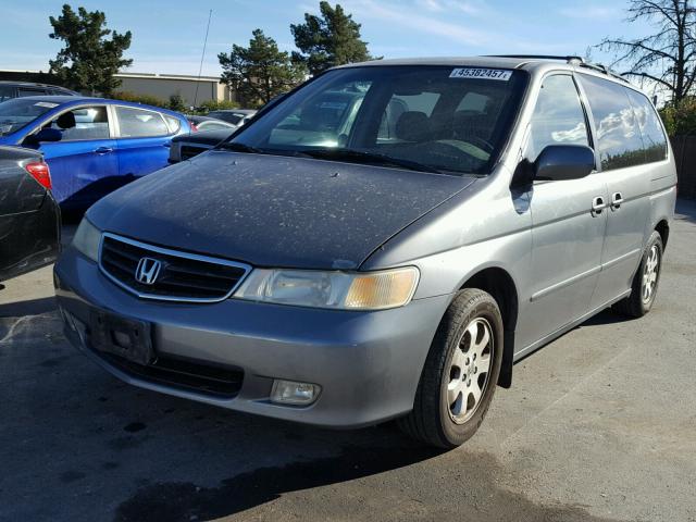 5FNRL18672B014074 - 2002 HONDA ODYSSEY EX GRAY photo 2