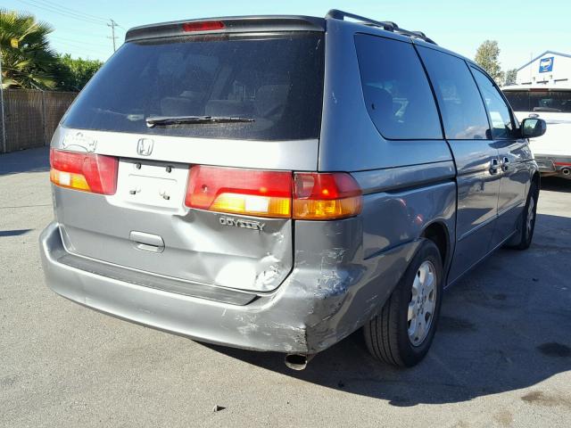 5FNRL18672B014074 - 2002 HONDA ODYSSEY EX GRAY photo 4