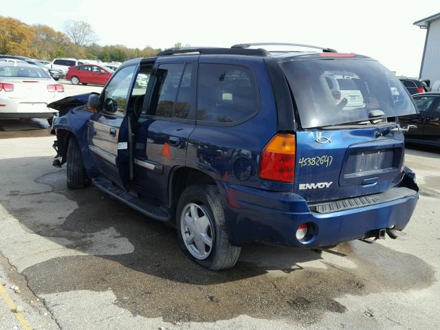 1GKDT13S222191718 - 2002 GMC ENVOY BLUE photo 3