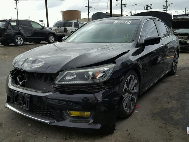 1HGCR2E57DA169114 - 2013 HONDA ACCORD SPO BLACK photo 2