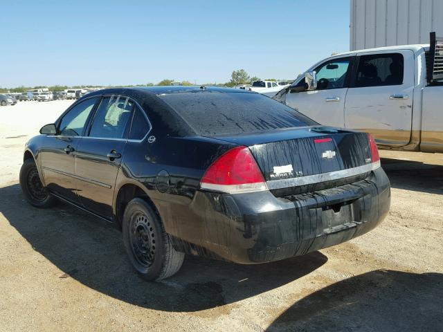 2G1WB55K989138044 - 2008 CHEVROLET IMPALA LS BLACK photo 3