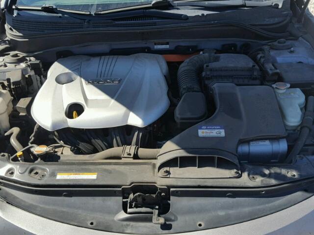 KMHEC4A48BA002982 - 2011 HYUNDAI SONATA SILVER photo 7