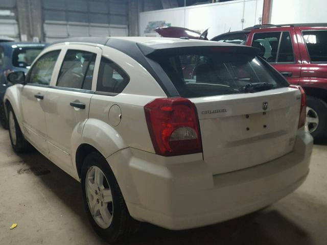 1B3HB48B78D503749 - 2008 DODGE CALIBER SX WHITE photo 3