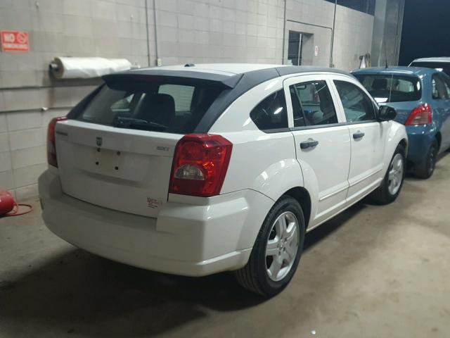 1B3HB48B78D503749 - 2008 DODGE CALIBER SX WHITE photo 4