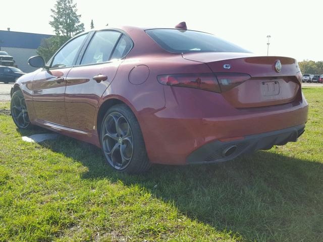 ZARFAEEN3H7541917 - 2017 ALFA ROMEO GIULIA TI RED photo 3