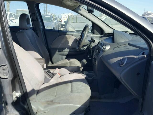 1G8AJ52F25Z105541 - 2005 SATURN ION LEVEL GRAY photo 5