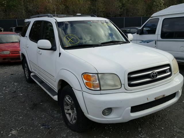 5TDBT48A53S201432 - 2003 TOYOTA SEQUOIA LI WHITE photo 1