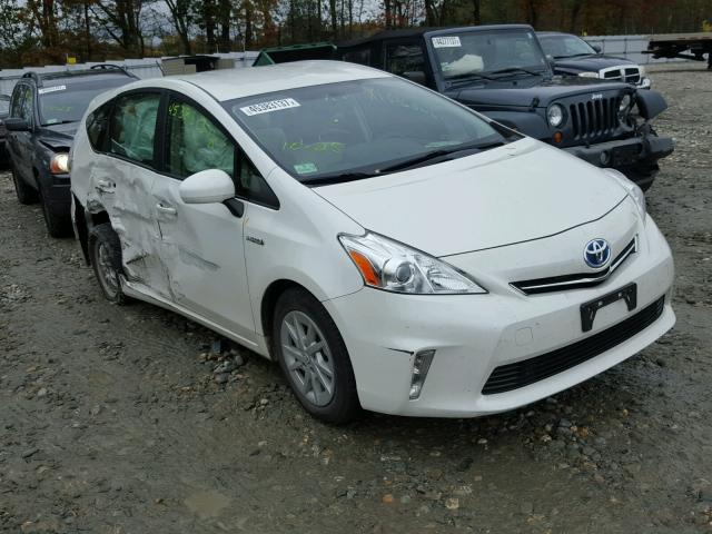 JTDZN3EUXEJ015287 - 2014 TOYOTA PRIUS V WHITE photo 1