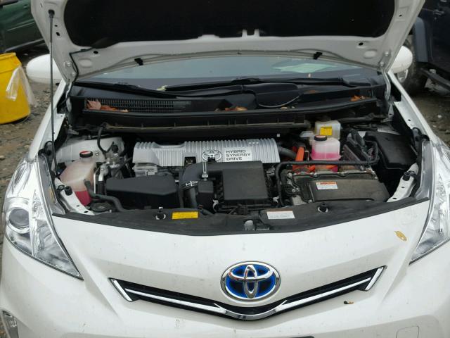 JTDZN3EUXEJ015287 - 2014 TOYOTA PRIUS V WHITE photo 7