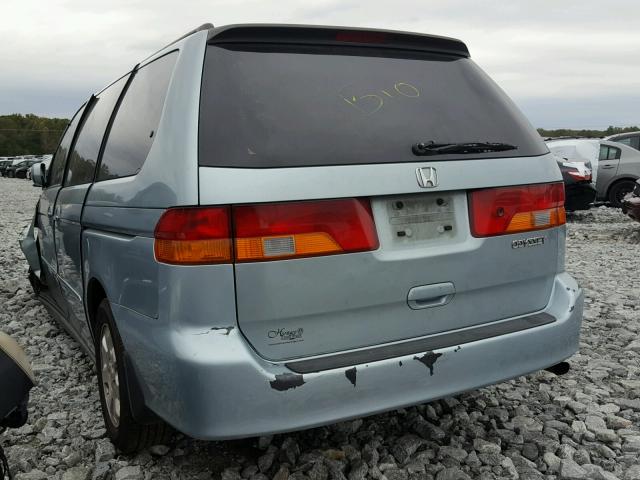 5FNRL18694B136292 - 2004 HONDA ODYSSEY GREEN photo 3