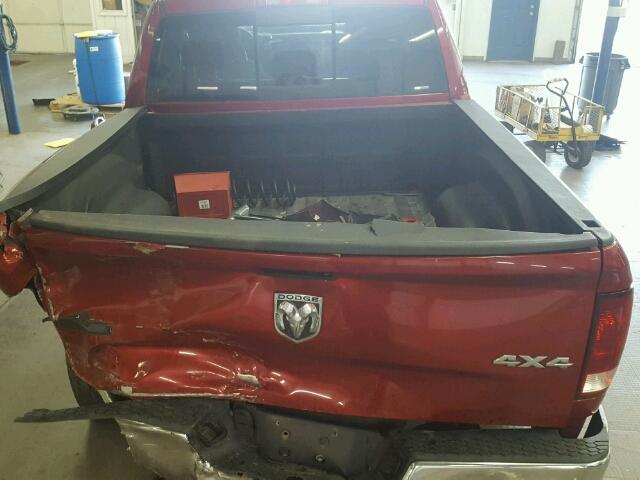 1D3HV13TX9S767976 - 2009 DODGE RAM 1500 RED photo 9