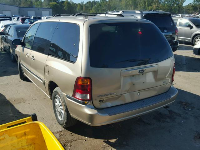 2FMZA5240YBB30657 - 2000 FORD WINDSTAR S GOLD photo 3