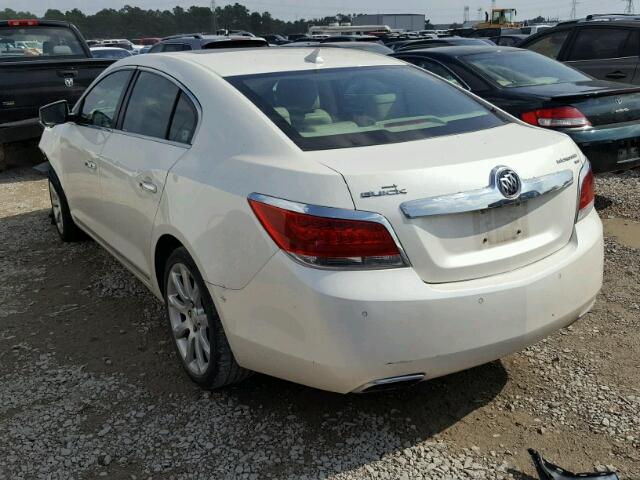 1G4GE5EV1AF250102 - 2010 BUICK LACROSSE C WHITE photo 3