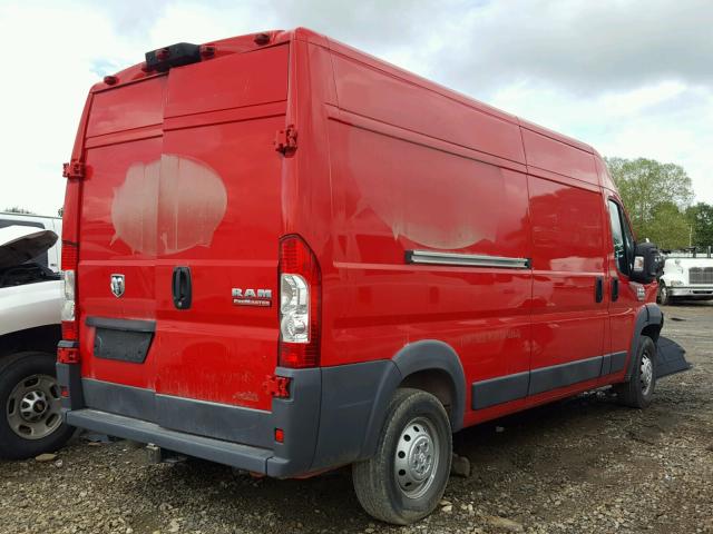 3C6TRVDG8GE134304 - 2016 RAM PROMASTER 红色 照片 4