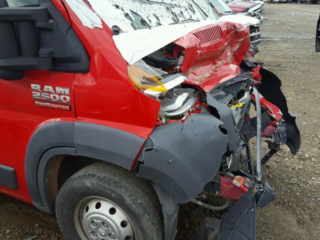 3C6TRVDG8GE134304 - 2016 RAM PROMASTER 红色 照片 9
