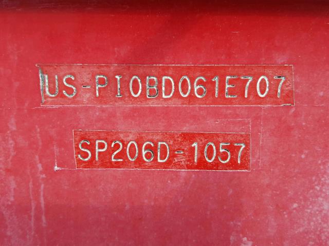 P10BD061E707 - 2007 SEAP BOAT RED photo 10