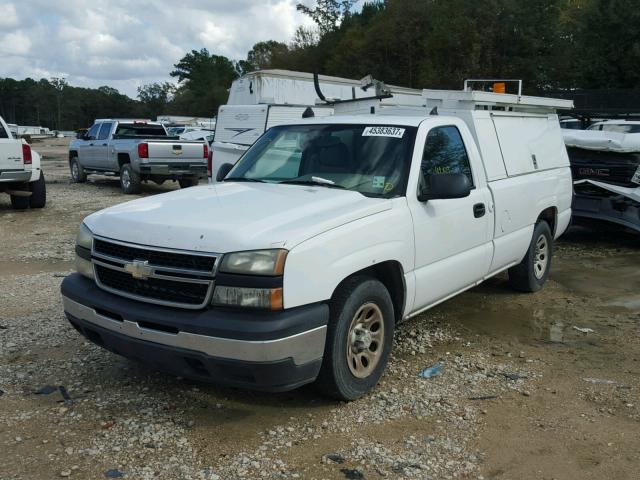 3GCEC14X86G252481 - 2006 CHEVROLET SILVERADO WHITE photo 2