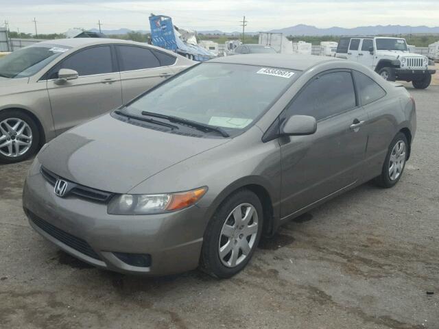 2HGFG11638H561784 - 2008 HONDA CIVIC LX CHARCOAL photo 2