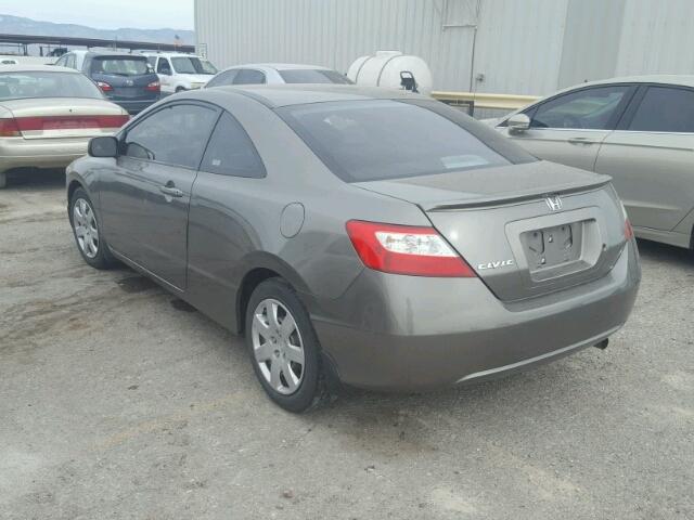 2HGFG11638H561784 - 2008 HONDA CIVIC LX CHARCOAL photo 3