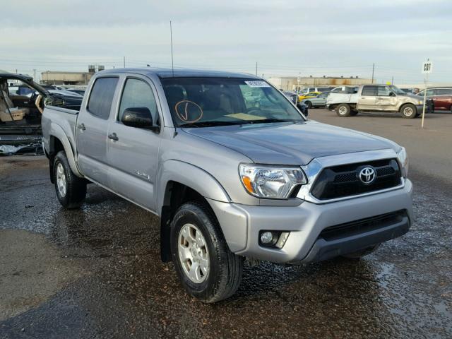 3TMLU4EN5EM141471 - 2014 TOYOTA TACOMA DOU SILVER photo 1